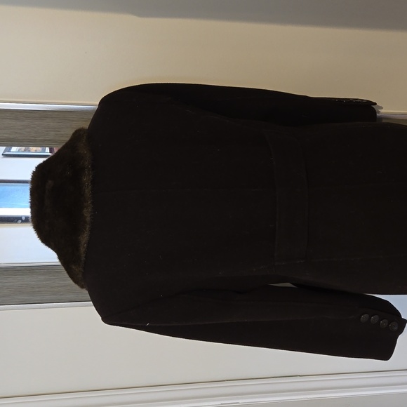Ladies brown wool coat - Picture 4 of 6